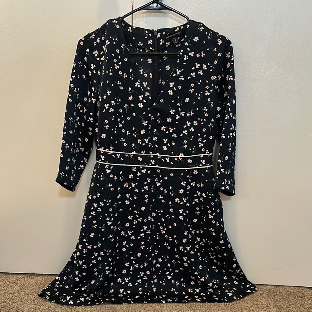 Floral Navy Dress